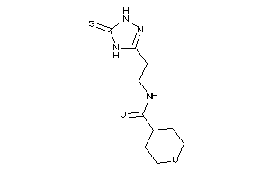 N-[2-(5-thioxo-1,4-dihydro-1,2,4-triazol-3-yl)ethyl]tetrahydropyran-4-carboxamide