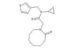N-cyclopropyl-2-(2-ketoazocan-1-yl)-N-(3-thenyl)acetamide