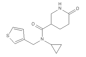 N-cyclopropyl-6-keto-N-(3-thenyl)nipecotamide