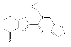 N-cyclopropyl-4-keto-N-(3-thenyl)-6,7-dihydro-5H-benzofuran-2-carboxamide