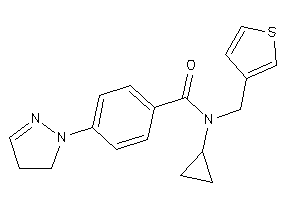 N-cyclopropyl-4-(2-pyrazolin-1-yl)-N-(3-thenyl)benzamide