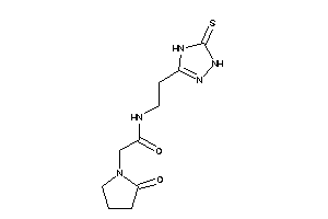 2-(2-ketopyrrolidino)-N-[2-(5-thioxo-1,4-dihydro-1,2,4-triazol-3-yl)ethyl]acetamide