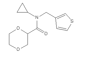 N-cyclopropyl-N-(3-thenyl)-1,4-dioxane-2-carboxamide