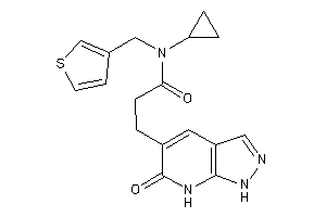 N-cyclopropyl-3-(6-keto-1,7-dihydropyrazolo[3,4-b]pyridin-5-yl)-N-(3-thenyl)propionamide
