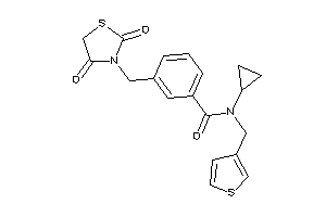 N-cyclopropyl-3-[(2,4-diketothiazolidin-3-yl)methyl]-N-(3-thenyl)benzamide