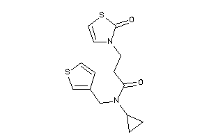 N-cyclopropyl-3-(2-keto-4-thiazolin-3-yl)-N-(3-thenyl)propionamide