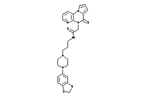 N-[3-[4-(1,3-benzodioxol-5-yl)piperazino]propyl]-2-(ketoBLAHyl)acetamide
