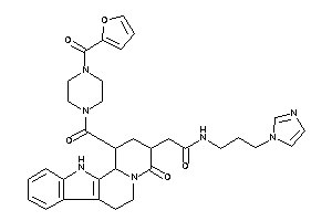 Image of 2-[1-[4-(2-furoyl)piperazine-1-carbonyl]-4-keto-2,3,6,7,12,12b-hexahydro-1H-pyrido[2,1-a]$b-carbolin-3-yl]-N-(3-imidazol-1-ylpropyl)acetamide