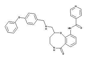 N-[6-keto-2-[[(4-phenoxybenzyl)amino]methyl]-2,3,4,5-tetrahydro-1,5-benzoxazocin-10-yl]isonicotinamide