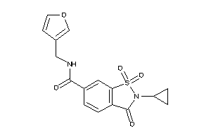 2-cyclopropyl-N-(3-furfuryl)-1,1,3-triketo-1,2-benzothiazole-6-carboxamide