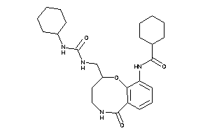 N-[2-[(cyclohexylcarbamoylamino)methyl]-6-keto-2,3,4,5-tetrahydro-1,5-benzoxazocin-10-yl]cyclohexanecarboxamide