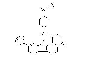 1-[4-(cyclopropanecarbonyl)piperazine-1-carbonyl]-10-(2-furyl)-2,3,6,7,12,12b-hexahydro-1H-pyrido[2,1-a]$b-carbolin-4-one