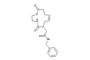 Image of N-benzyl-2-(7,12-diketo-8-oxa-11-azacyclododec-3-en-1-yl)acetamide