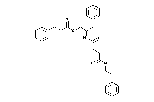 3-phenylpropionic Acid [2-[[4-keto-4-(phenethylamino)butanoyl]amino]-3-phenyl-propyl] Ester