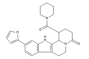 10-(2-furyl)-1-(piperidine-1-carbonyl)-2,3,6,7,12,12b-hexahydro-1H-pyrido[2,1-a]$b-carbolin-4-one