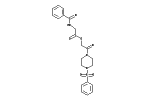 2-benzamidoacetic Acid [2-(4-besylpiperazino)-2-keto-ethyl] Ester