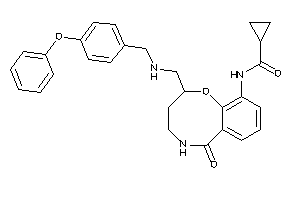 N-[6-keto-2-[[(4-phenoxybenzyl)amino]methyl]-2,3,4,5-tetrahydro-1,5-benzoxazocin-10-yl]cyclopropanecarboxamide