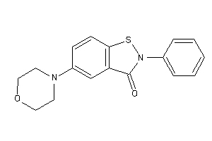 5-morpholino-2-phenyl-1,2-benzothiazol-3-one