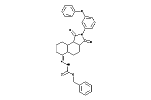 Image of N-[[1,3-diketo-2-(3-phenoxyphenyl)-4,5,5a,7,8,9,9a,9b-octahydro-3aH-benzo[e]isoindol-6-ylidene]amino]carbamic Acid Benzyl Ester