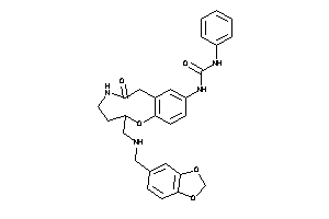1-[6-keto-2-[(piperonylamino)methyl]-3,4,5,7-tetrahydro-2H-1,5-benzoxazonin-9-yl]-3-phenyl-urea
