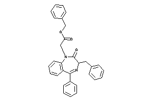 2-(3-benzyl-2-keto-5-phenyl-3H-1,4-benzodiazepin-1-yl)acetic Acid Benzyl Ester