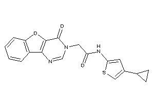 N-(4-cyclopropyl-2-thienyl)-2-(4-ketobenzofuro[3,2-d]pyrimidin-3-yl)acetamide