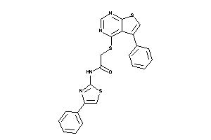 N-(4-phenylthiazol-2-yl)-2-[(5-phenylthieno[2,3-d]pyrimidin-4-yl)thio]acetamide