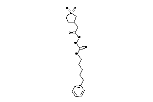 1-[[2-(1,1-diketothiolan-3-yl)acetyl]amino]-3-(5-phenylpentyl)urea