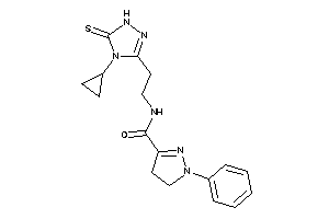 N-[2-(4-cyclopropyl-5-thioxo-1H-1,2,4-triazol-3-yl)ethyl]-1-phenyl-2-pyrazoline-3-carboxamide