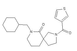 7-(cyclohexylmethyl)-3-(3-thenoyl)-3,7-diazaspiro[4.5]decan-6-one