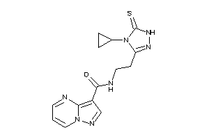 N-[2-(4-cyclopropyl-5-thioxo-1H-1,2,4-triazol-3-yl)ethyl]pyrazolo[1,5-a]pyrimidine-3-carboxamide