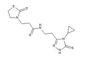 N-[2-(4-cyclopropyl-5-thioxo-1H-1,2,4-triazol-3-yl)ethyl]-3-(2-ketothiazolidin-3-yl)propionamide