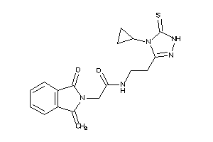 N-[2-(4-cyclopropyl-5-thioxo-1H-1,2,4-triazol-3-yl)ethyl]-2-(1-keto-3-methylene-isoindolin-2-yl)acetamide