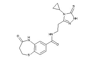 N-[2-(4-cyclopropyl-5-thioxo-1H-1,2,4-triazol-3-yl)ethyl]-4-keto-3,5-dihydro-2H-1,5-benzothiazepine-7-carboxamide