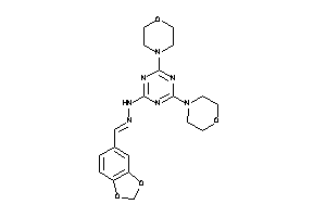 (4,6-dimorpholino-s-triazin-2-yl)-(piperonylideneamino)amine