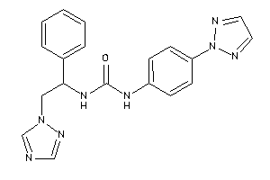 1-[1-phenyl-2-(1,2,4-triazol-1-yl)ethyl]-3-[4-(triazol-2-yl)phenyl]urea