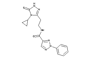 N-[2-(4-cyclopropyl-5-thioxo-1H-1,2,4-triazol-3-yl)ethyl]-2-phenyl-triazole-4-carboxamide