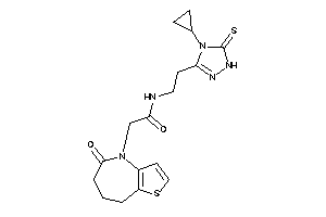 N-[2-(4-cyclopropyl-5-thioxo-1H-1,2,4-triazol-3-yl)ethyl]-2-(5-keto-7,8-dihydro-6H-thieno[3,2-b]azepin-4-yl)acetamide