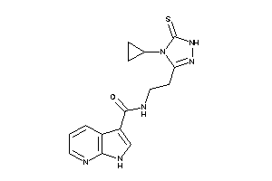 N-[2-(4-cyclopropyl-5-thioxo-1H-1,2,4-triazol-3-yl)ethyl]-1H-pyrrolo[2,3-b]pyridine-3-carboxamide