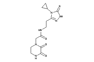 N-[2-(4-cyclopropyl-5-thioxo-1H-1,2,4-triazol-3-yl)ethyl]-2-(2,3-diketopiperazino)acetamide