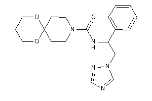 N-[1-phenyl-2-(1,2,4-triazol-1-yl)ethyl]-7,11-dioxa-3-azaspiro[5.5]undecane-3-carboxamide