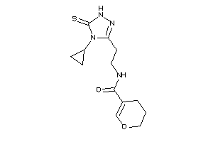 N-[2-(4-cyclopropyl-5-thioxo-1H-1,2,4-triazol-3-yl)ethyl]-3,4-dihydro-2H-pyran-5-carboxamide