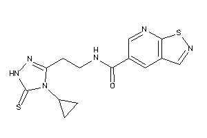 N-[2-(4-cyclopropyl-5-thioxo-1H-1,2,4-triazol-3-yl)ethyl]isothiazolo[5,4-b]pyridine-5-carboxamide