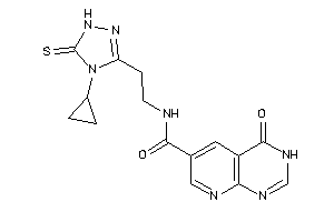 Image of N-[2-(4-cyclopropyl-5-thioxo-1H-1,2,4-triazol-3-yl)ethyl]-4-keto-3H-pyrido[2,3-d]pyrimidine-6-carboxamide