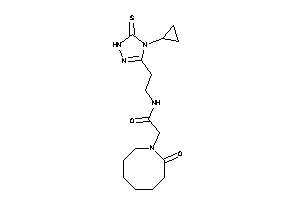 N-[2-(4-cyclopropyl-5-thioxo-1H-1,2,4-triazol-3-yl)ethyl]-2-(2-ketoazocan-1-yl)acetamide
