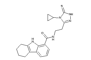 N-[2-(4-cyclopropyl-5-thioxo-1H-1,2,4-triazol-3-yl)ethyl]-6,7,8,9-tetrahydro-5H-carbazole-1-carboxamide