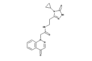 Image of N-[2-(4-cyclopropyl-5-thioxo-1H-1,2,4-triazol-3-yl)ethyl]-2-(4-ketocinnolin-1-yl)acetamide