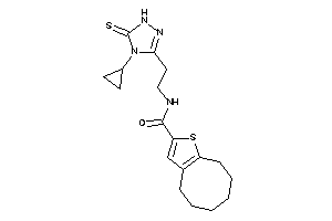 N-[2-(4-cyclopropyl-5-thioxo-1H-1,2,4-triazol-3-yl)ethyl]-4,5,6,7,8,9-hexahydrocycloocta[b]thiophene-2-carboxamide