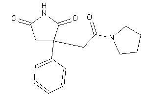 3-(2-keto-2-pyrrolidino-ethyl)-3-phenyl-pyrrolidine-2,5-quinone
