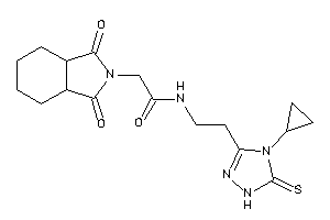 N-[2-(4-cyclopropyl-5-thioxo-1H-1,2,4-triazol-3-yl)ethyl]-2-(1,3-diketo-3a,4,5,6,7,7a-hexahydroisoindol-2-yl)acetamide